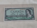 Canadian 1954 One Dollar Banknote STAR NOTE, UNC - thumbnail 1 of 4