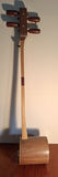 Wooden 3 Stringed Saxian Instrument, Handmade With Inlay And Butterfly Design, Chinese Style - thumbnail 2 of 10