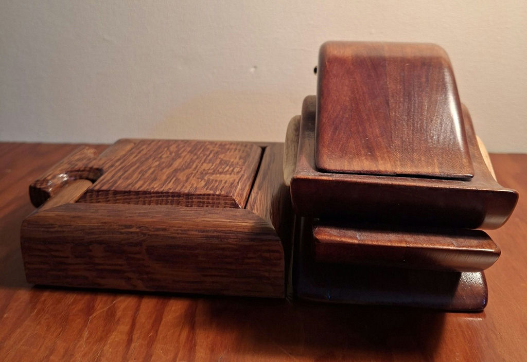 Handcrafted Wooden Bird Box and Wooden Trinket Box - image 4 of 8