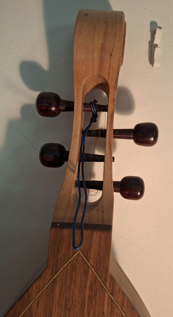 Wooden Dulcimer String Instrument, Handmade And Crafted By Local Artist Jerry Kowalski, Gorgeous Details - image 8 of 12