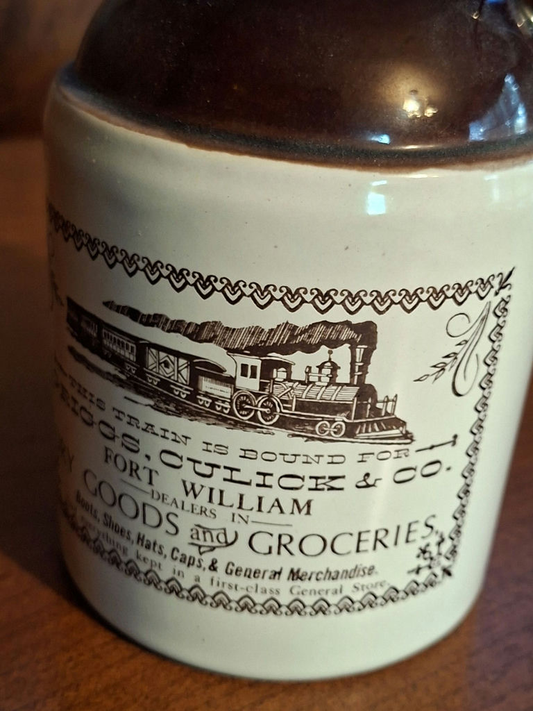 Ye Olde Canadian Crock Prints Ceramic Jug - image 2 of 7