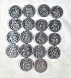 Lot Of 18 CANADIAN 50 CENT PCS, MIXED DATES ($9 Face Value) - thumbnail 2 of 6
