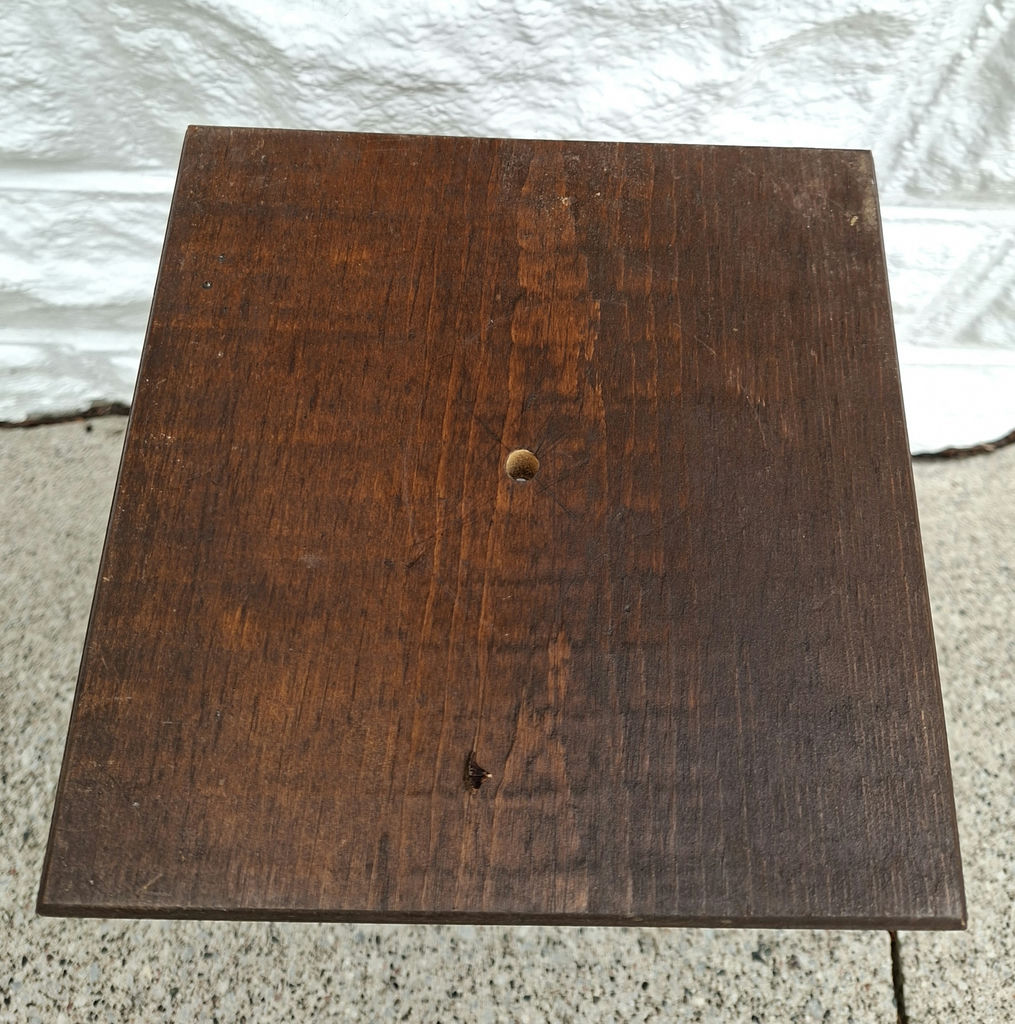 Pair of Vintage Wooden Plant Pedestal Stands - image 9 of 10