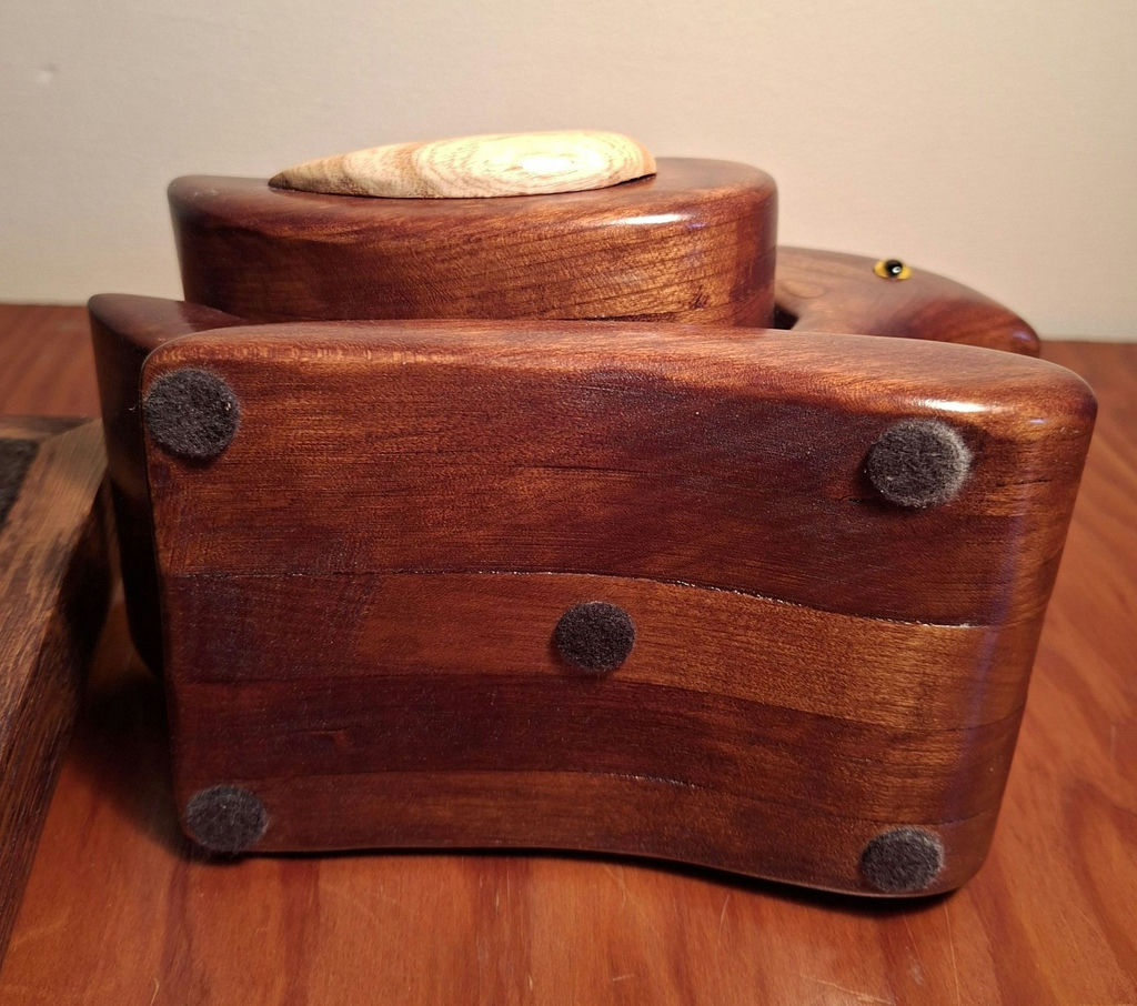 Handcrafted Wooden Bird Box and Wooden Trinket Box - image 7 of 8