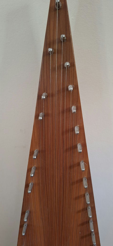 Wooden Bowed Psaltery String Instrument with Bow - image 3 of 8