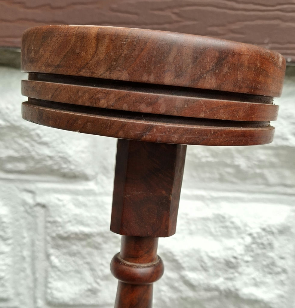 Pair of Vintage Wooden Plant Pedestal Stands - image 4 of 10