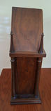 Vintage Wooden Mantel Clock with Ship Illustration - thumbnail 6 of 8