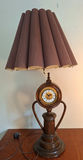Stunning Handmade Wooden Table Lamp with Built-In Clock - thumbnail 1 of 8
