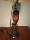Stunning Handmade Wooden Table Lamp with Built-In Clock - thumbnail 6 of 8