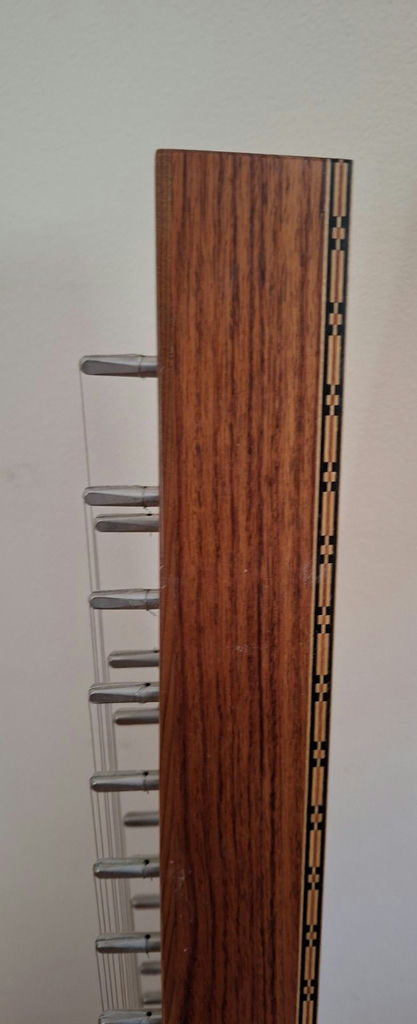 Wooden Bowed Psaltery String Instrument with Bow - image 4 of 8