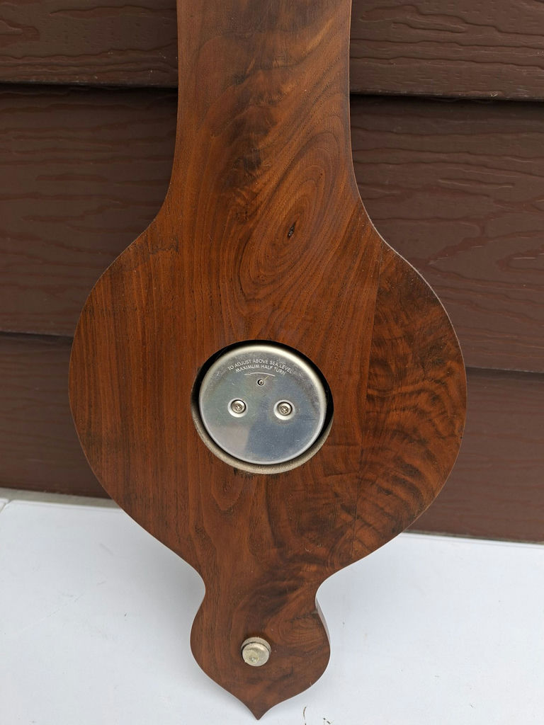 Wooden Wall-Mounted Weather Station Barometer Thermometer and Hygrometer - image 8 of 10