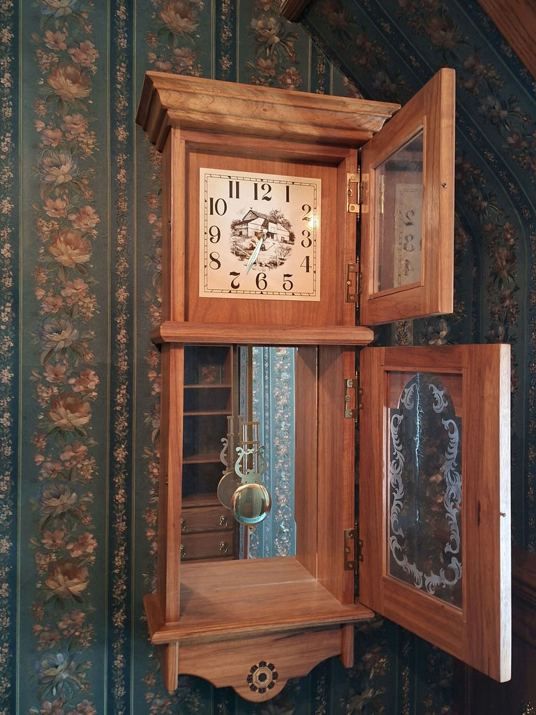Wooden Wall-Mounted Pendulum Clock - image 6 of 7