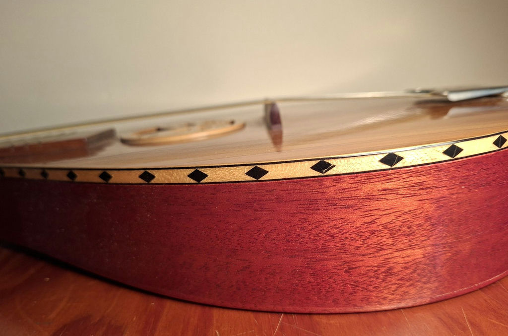 Handcrafted Wooden Mandolin Stringed Instrument - image 5 of 10