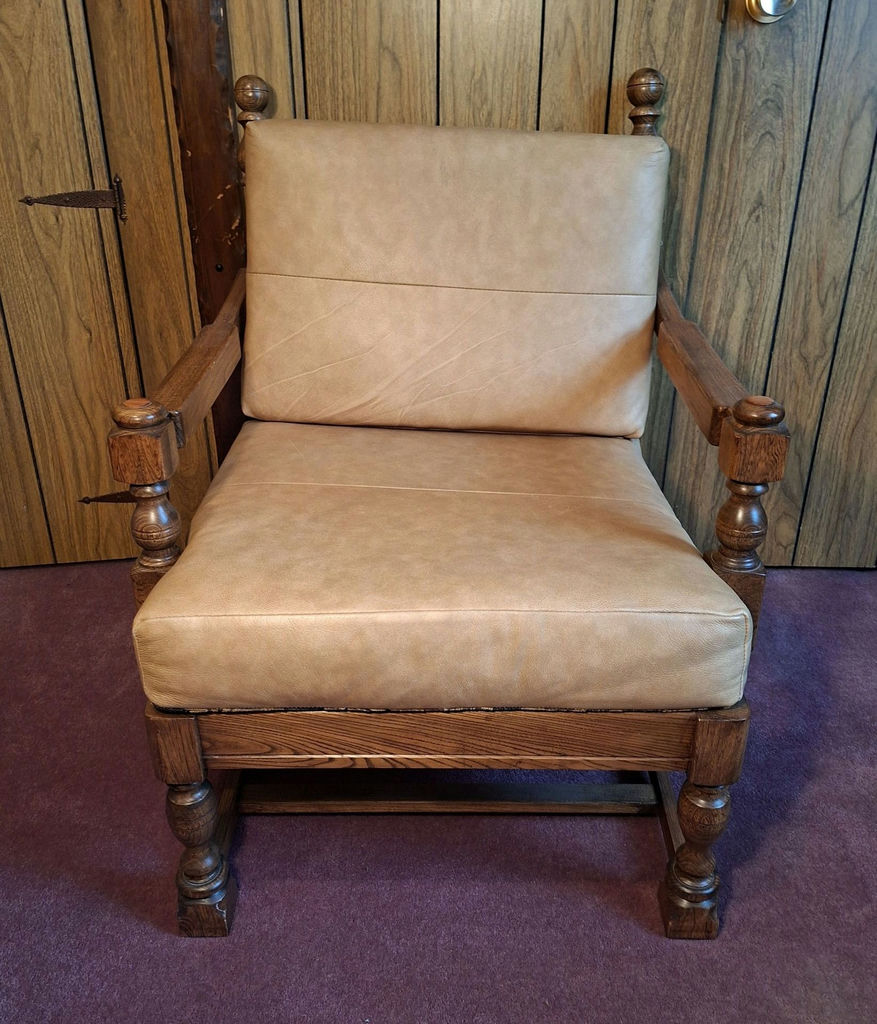 Solid Wooden Framed Upholstered Armchair, Excellent Condition, Great Quality - image 1 of 6