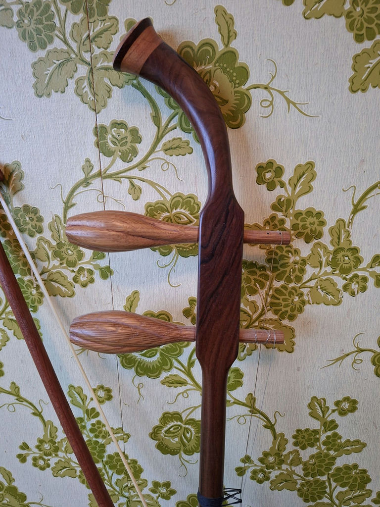 Wooden Two-String Bowed Instrument - image 8 of 8