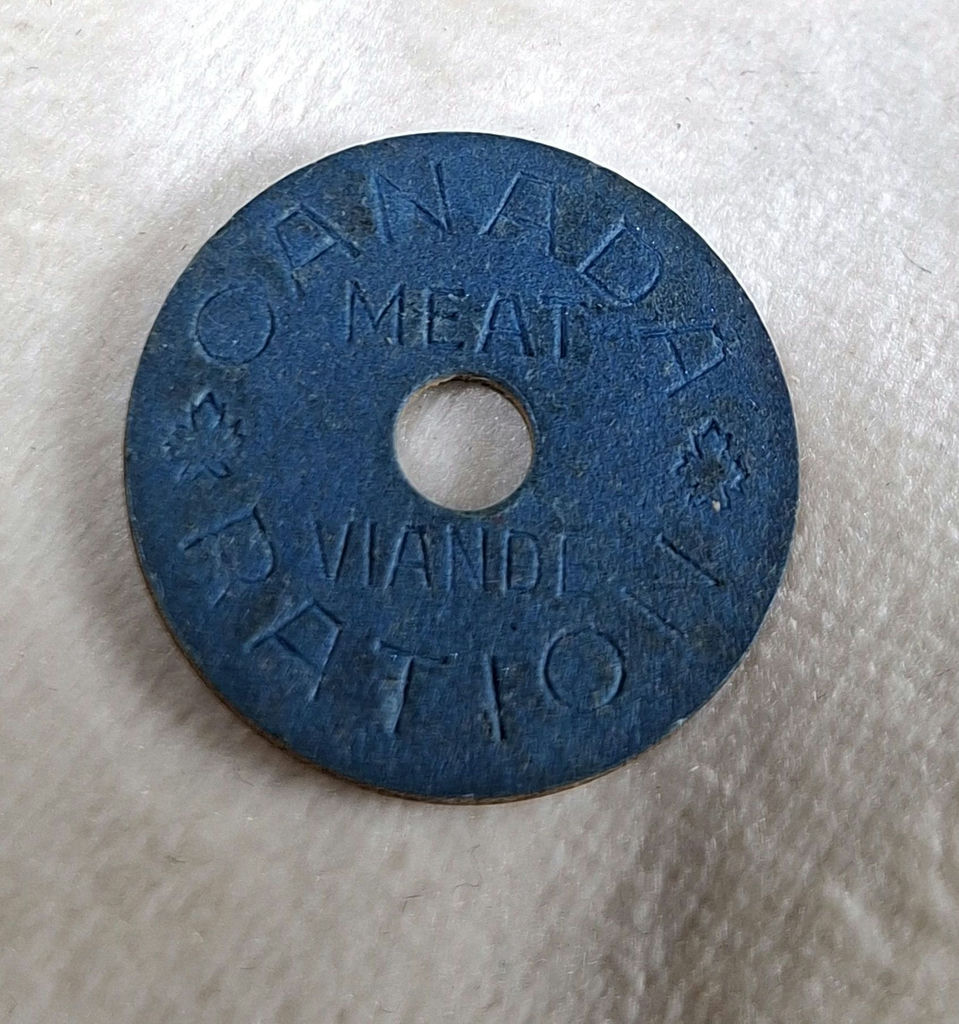 WWII Canadian Meat Ration Tokens - image 3 of 4