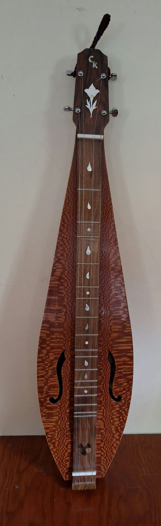 Handmade Gorgeous Inlayed CK Wooden Mountain Dulcimer Instrument - image 1 of 8