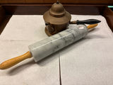 Marble rolling pin and copper metal coffee pot - thumbnail 2 of 2
