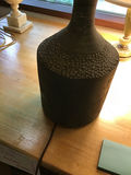 Pair of beige pleated shade table lamps - thumbnail 3 of 3