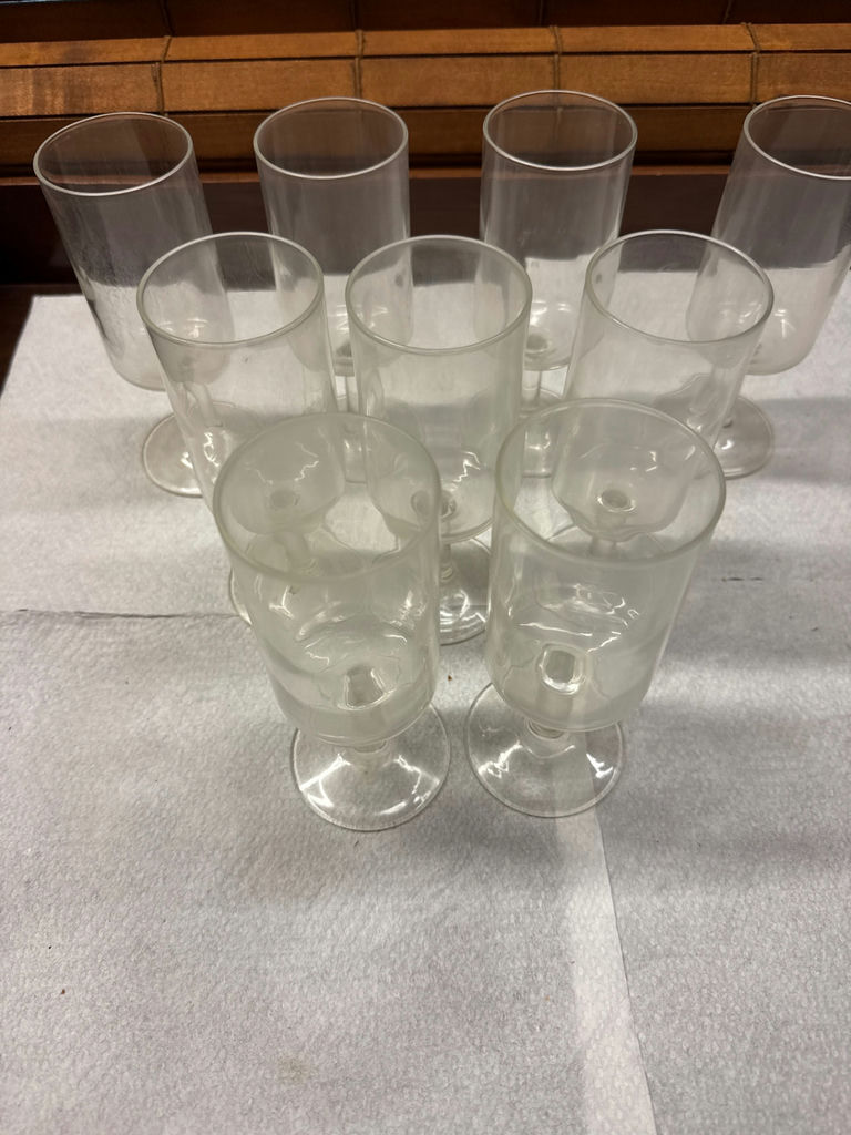 Set of Clear Glass Champagne Flutes - image 2 of 2