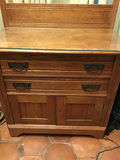 Wooden vanity dresser with mirror frame 32x18x33 - thumbnail 2 of 3
