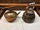 Two vintage metal kettles - thumbnail 1 of 3