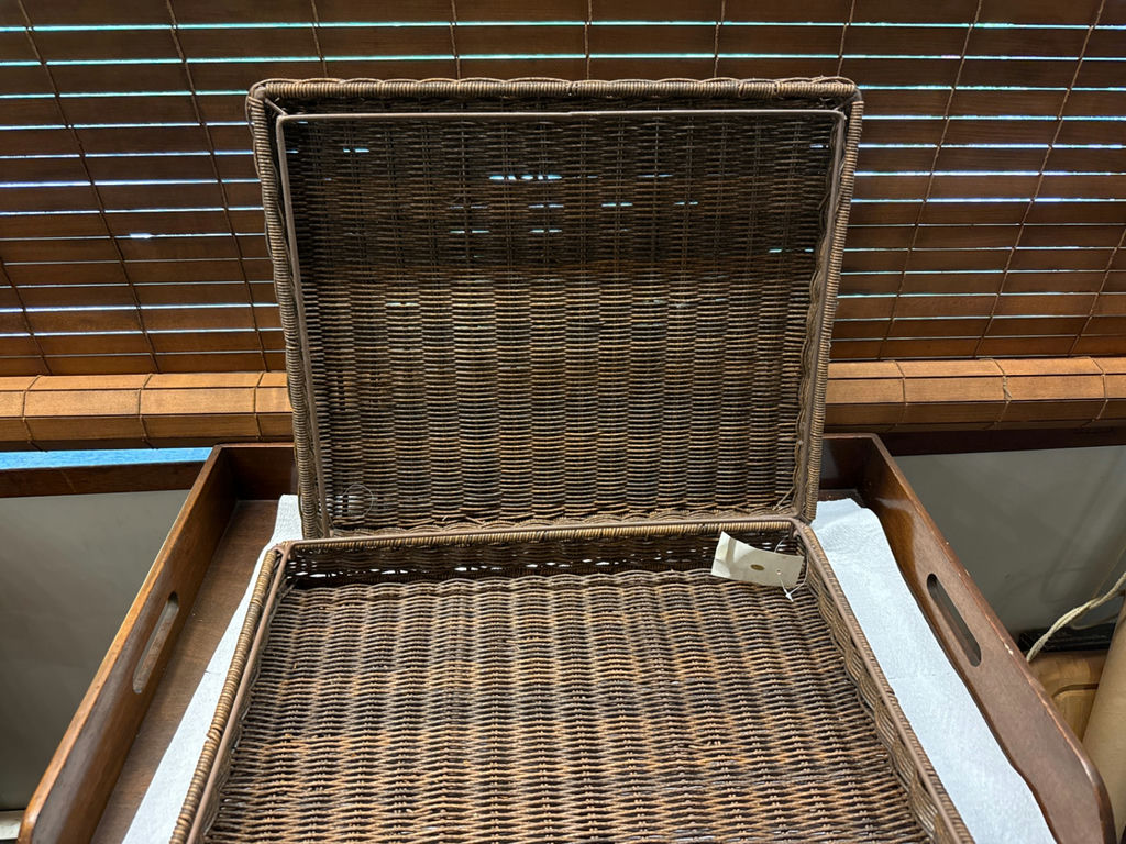 Stackable wicker storage baskets  - image 2 of 3