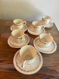 Six Lenox teacups with saucers - thumbnail 1 of 3