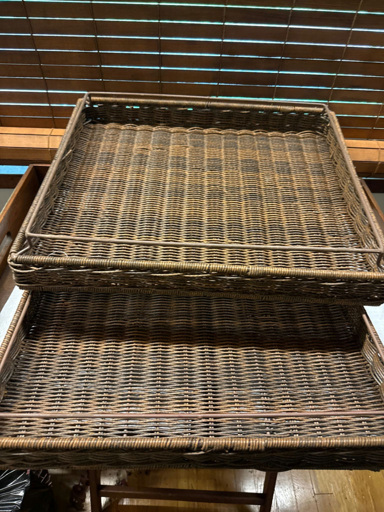 Stackable wicker storage baskets  - image 3 of 3
