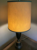 Table lamp with beige cylindrical shade - thumbnail 2 of 3