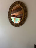Ornate Round Gold Mirror - thumbnail 2 of 2
