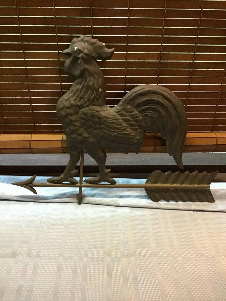 Copper rooster weathervane - approx 3ft - image 2 of 3