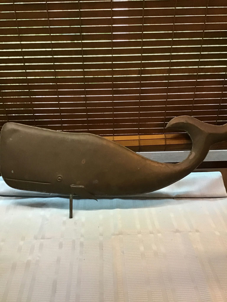 Copper whale weathervane approx 3ft - image 2 of 3