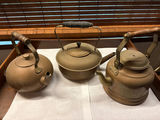 Three vintage metal kettles - thumbnail 1 of 2