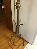 Brass freestanding coat rack with multiple hooks - thumbnail 2 of 3