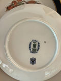 Fruit-patterned cobalt-rim plates with wooden cake stand and pepper mills - thumbnail 3 of 3