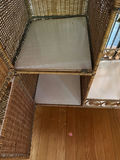 Wicker Bar Cart with Shelves - thumbnail 3 of 3