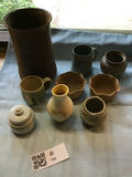 Assorted handmade ceramic pottery pieces - thumbnail 1 of 4