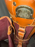 Burgundy golf bag with tan leather trim - thumbnail 5 of 5