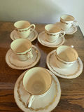 Six Lenox teacups with saucers - thumbnail 2 of 3