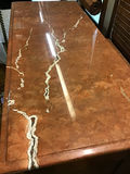 Wooden sideboard with marble top 42x17x38 - thumbnail 3 of 4
