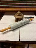 Marble rolling pin and copper metal coffee pot - thumbnail 1 of 2
