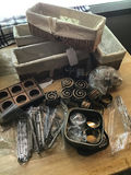 Assorted wicker baskets and metal kitchenware - thumbnail 2 of 2