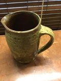 Speckled stoneware pitcher with handle - thumbnail 2 of 3