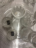 Hand-cut crystal glassware set with decanter, goblets, bowls, and serving tray - thumbnail 2 of 4