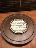 Round wooden cheese boards with built-in center inserts - thumbnail 3 of 3