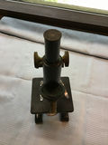 Vintage microscope with brass adjustment knobs - thumbnail 2 of 4