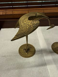 Two Brass Crane Sculptures - thumbnail 2 of 3