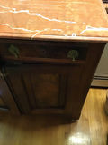 Wooden sideboard with marble top 42x17x38 - thumbnail 2 of 4