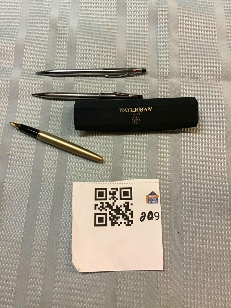 Waterman pen with case and 2 Cross pens - image 1 of 2
